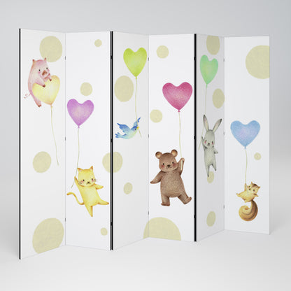 BALLOON FRIENDS 6-Panel Room Divider