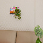 POWER OF IMAGINATION Rundes Kunstregal in Schwarz