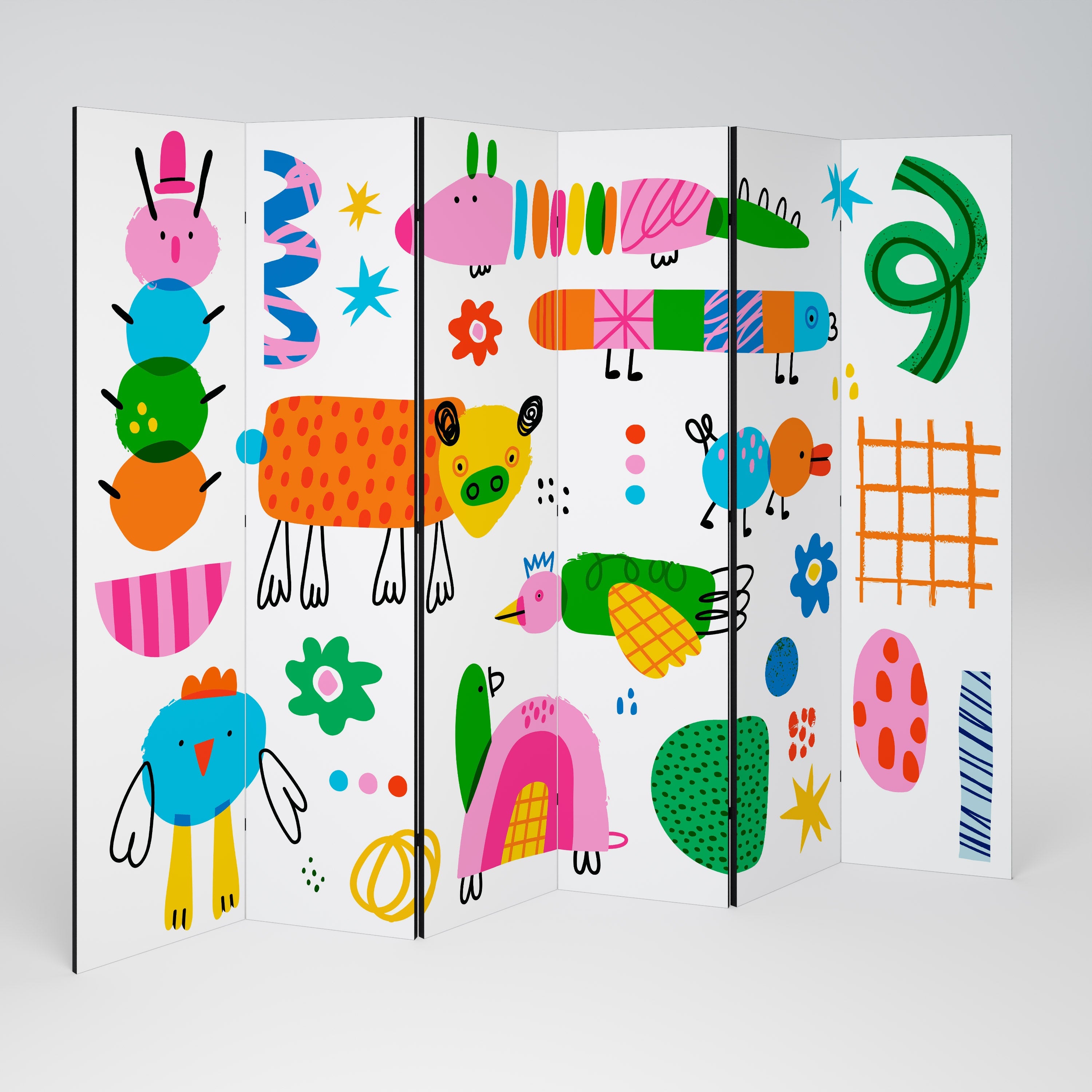 POWER OF IMAGINATION Dekorativer 6-teiliger Raumteiler