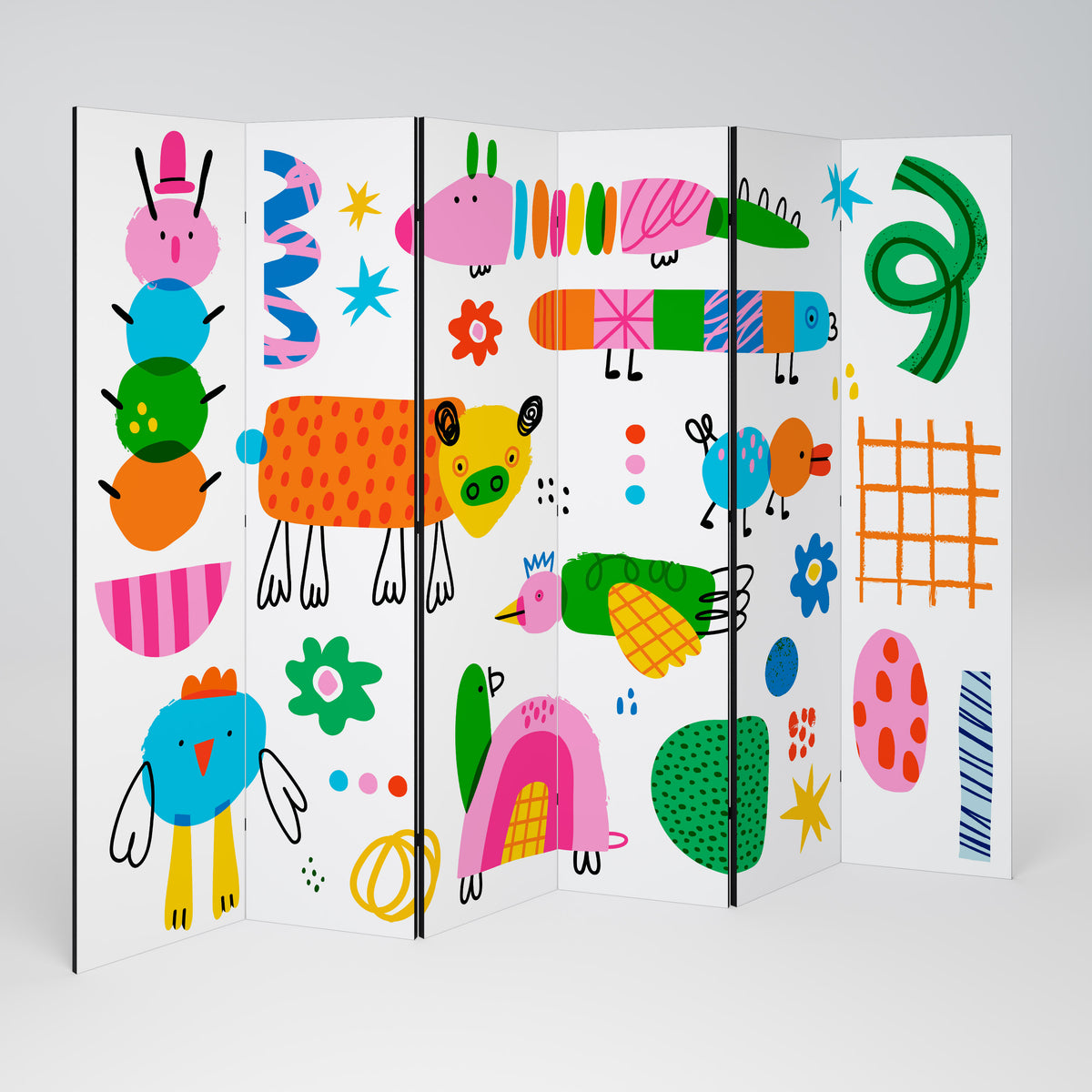 POWER OF IMAGINATION 6-Panel Room Divider