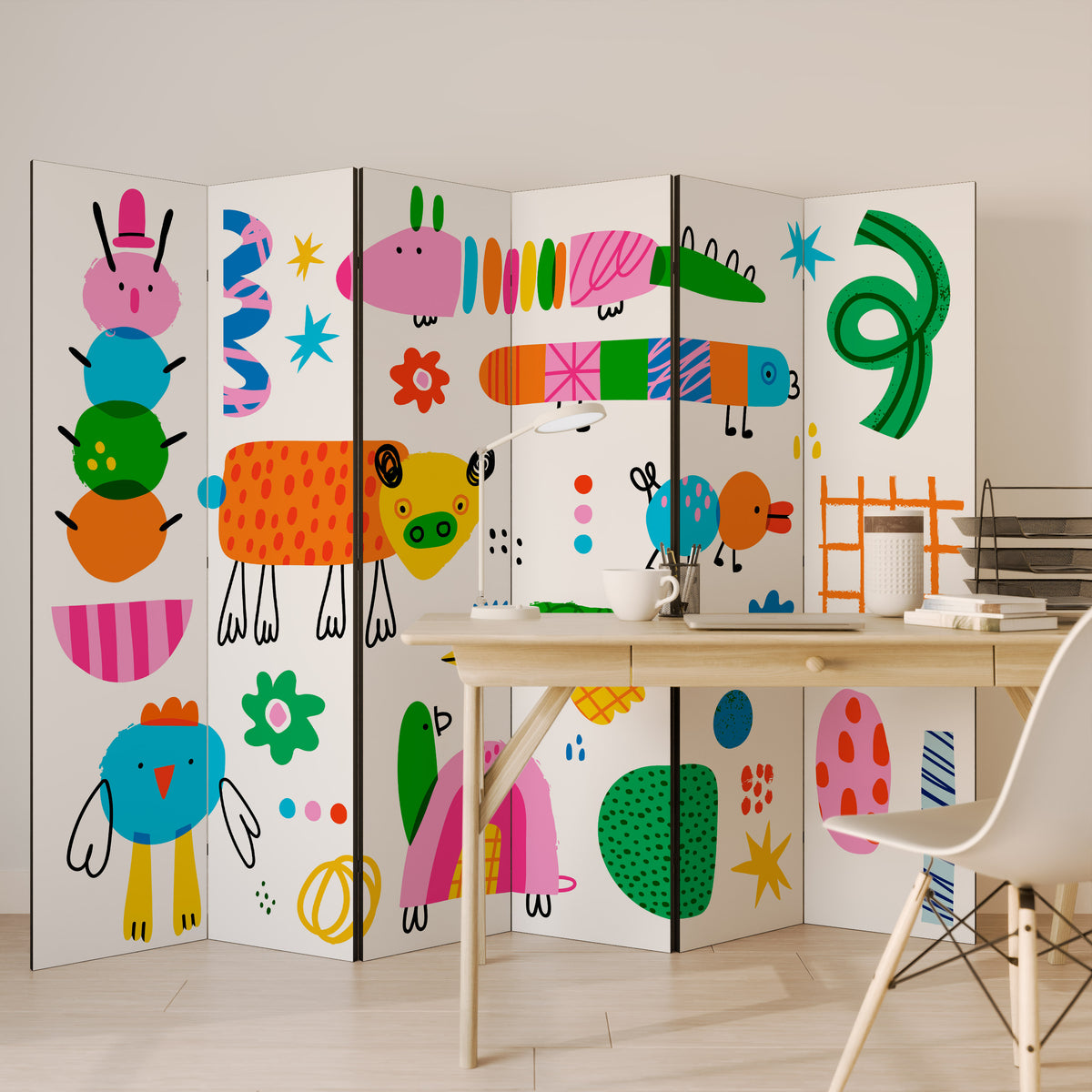 POWER OF IMAGINATION 6-teiliger Paravent