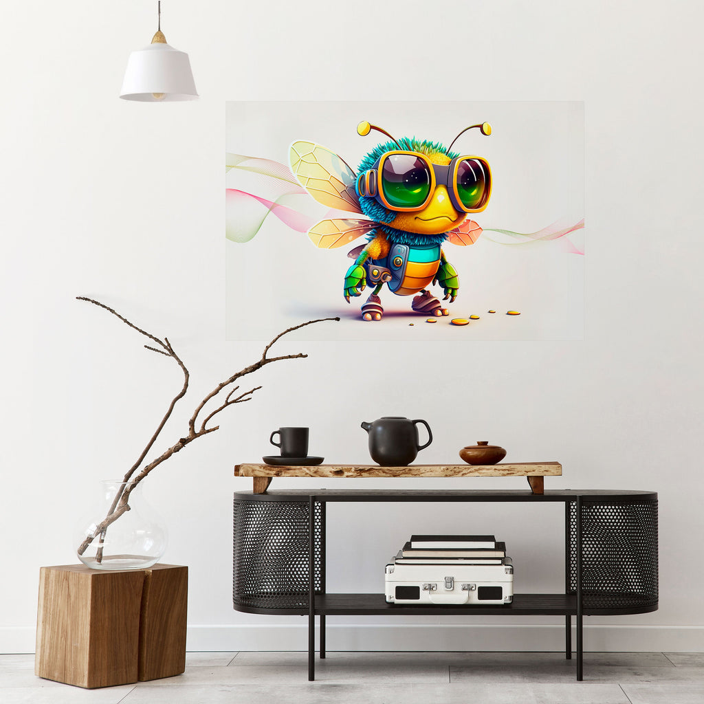 BUZZ BUDDY Selbstklebendes Horizontal-Poster