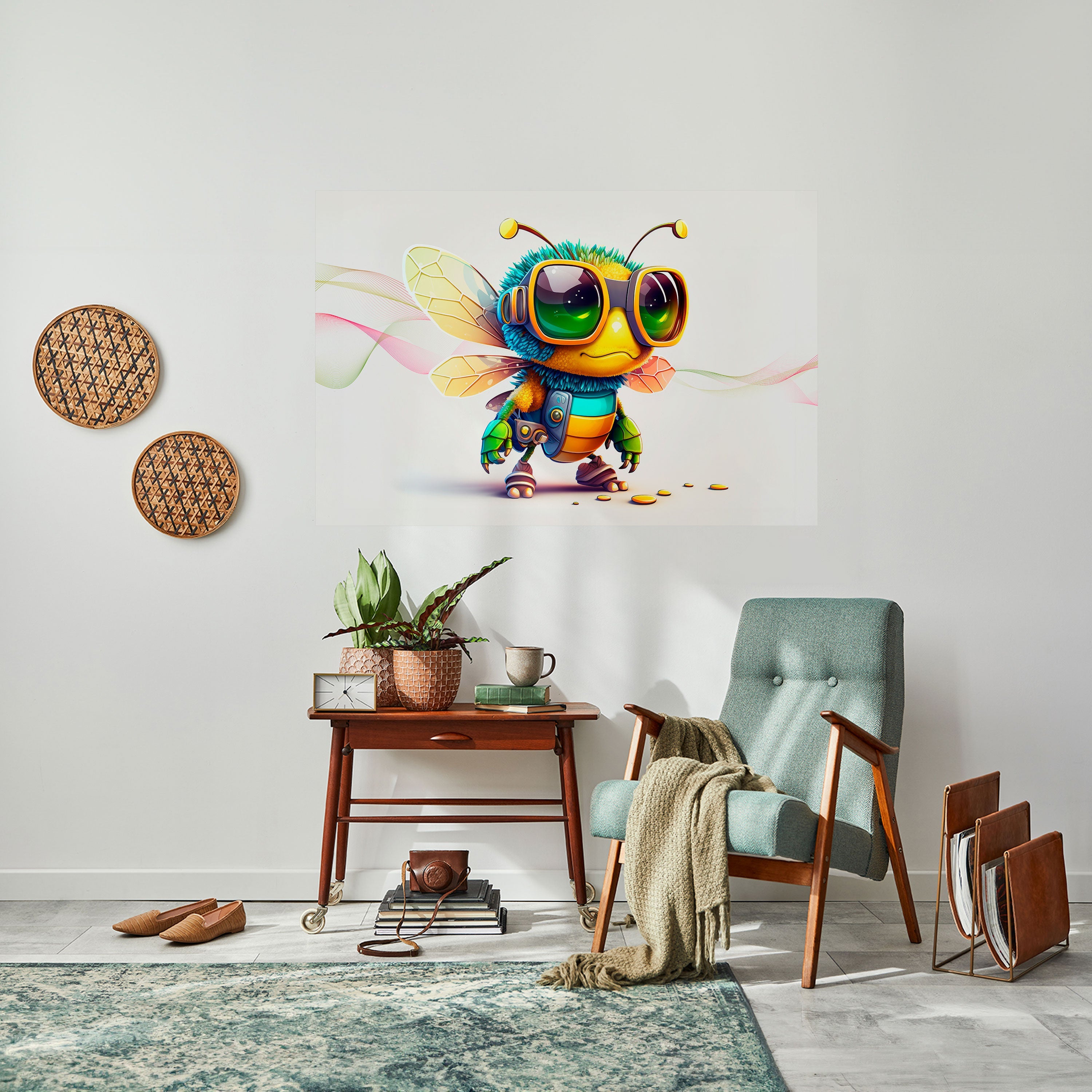 BUZZ BUDDY Selbstklebendes Horizontal-Poster