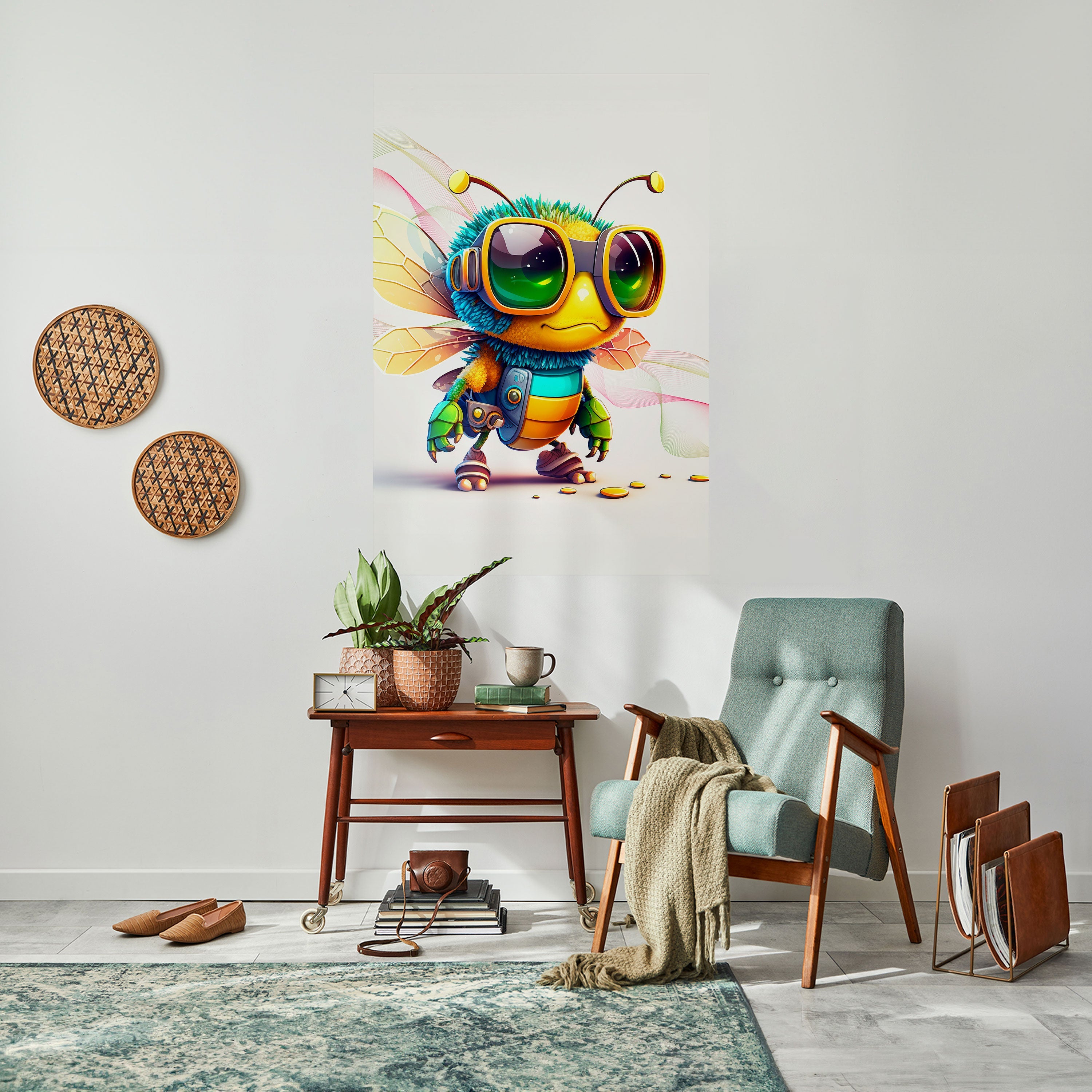 BUZZ BUDDY Vertikales Poster zum Abziehen und Aufkleben