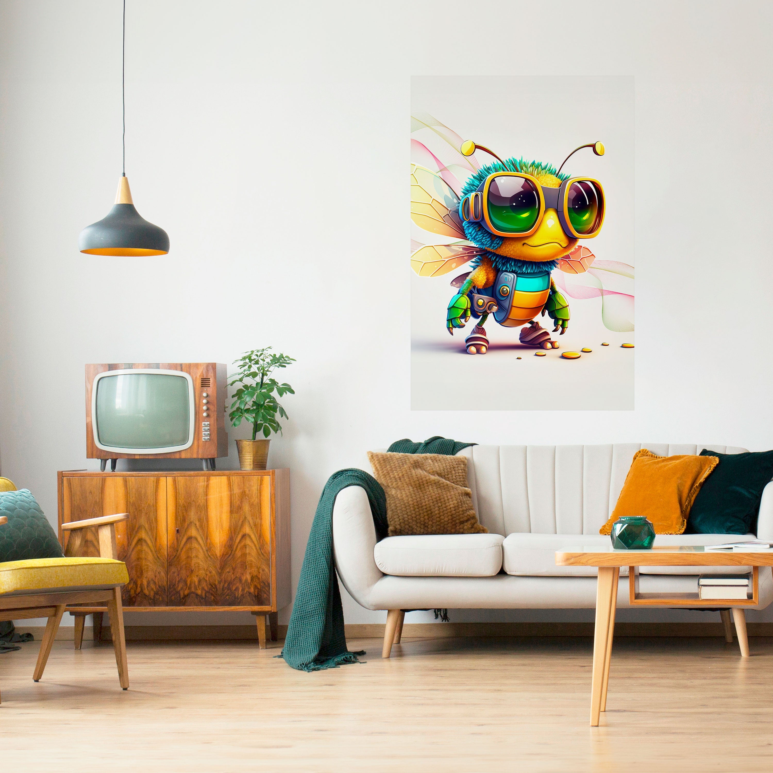 BUZZ BUDDY Vertikales Poster zum Abziehen und Aufkleben