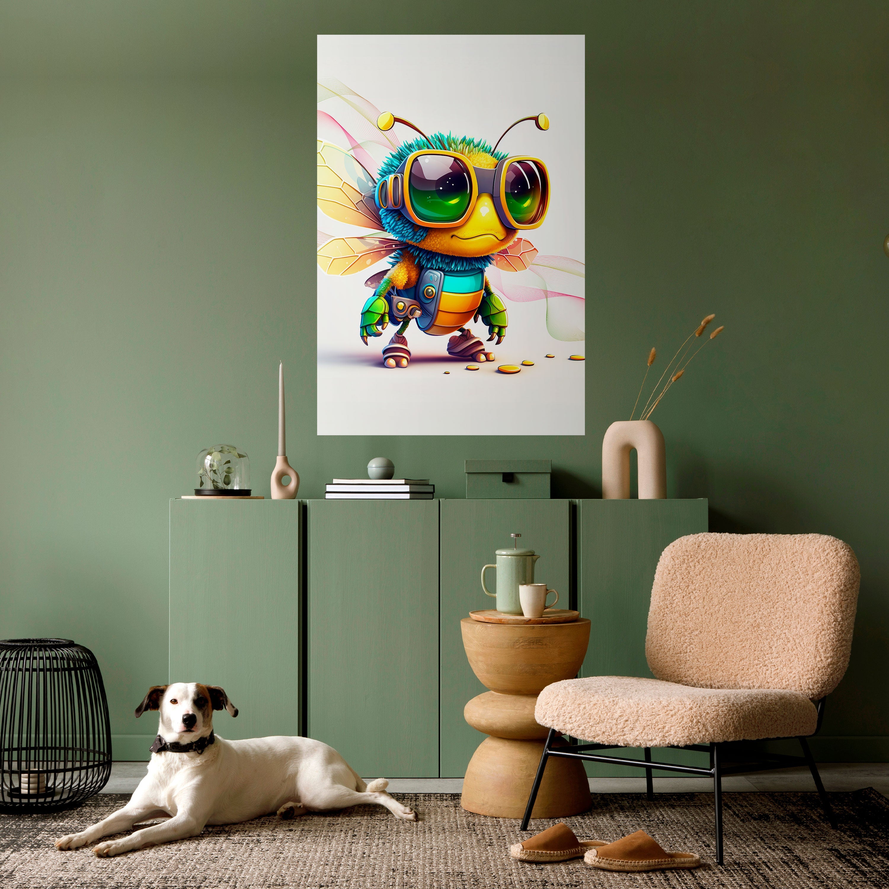 BUZZ BUDDY Vertikales Poster zum Abziehen und Aufkleben
