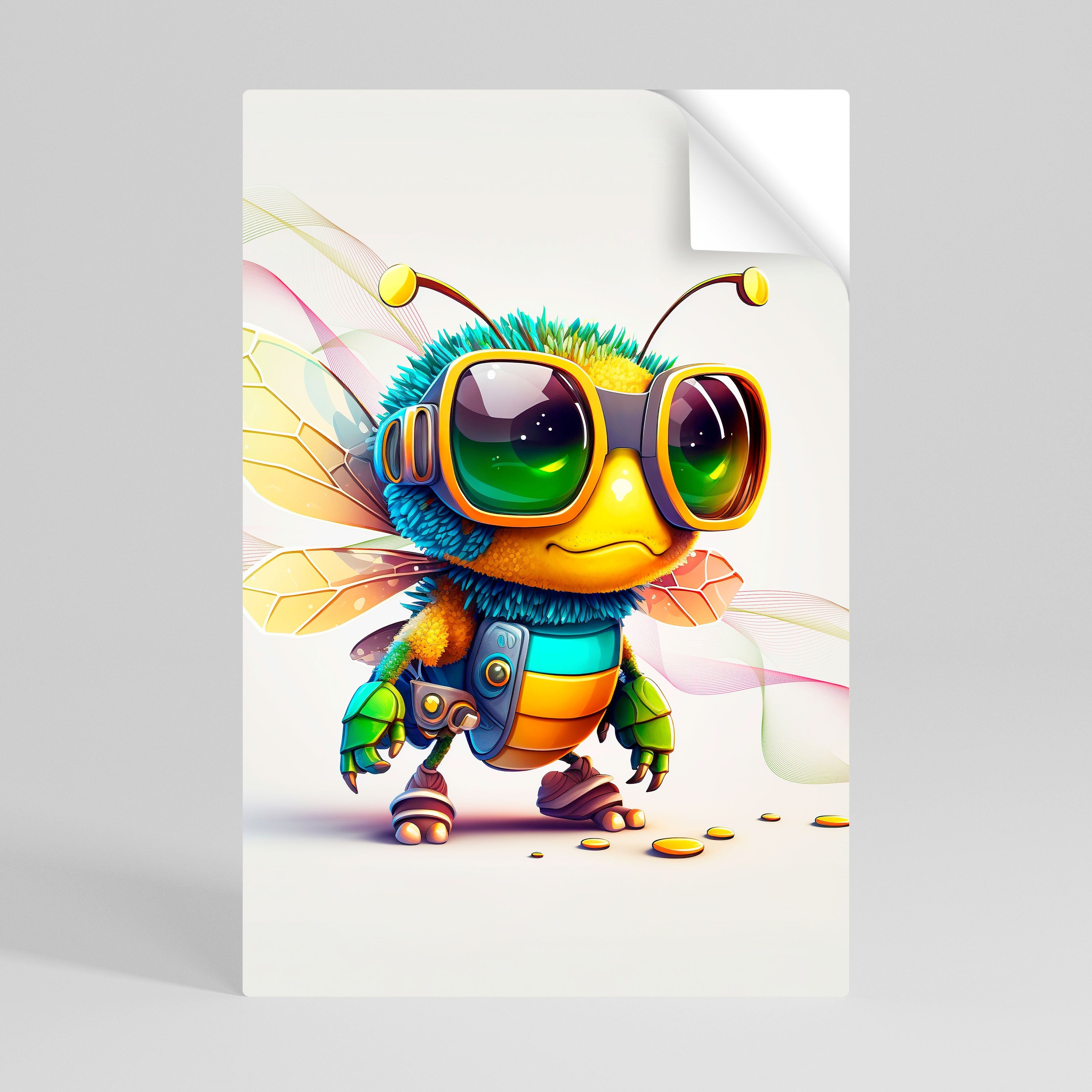 BUZZ BUDDY Vertikales Poster zum Abziehen und Aufkleben