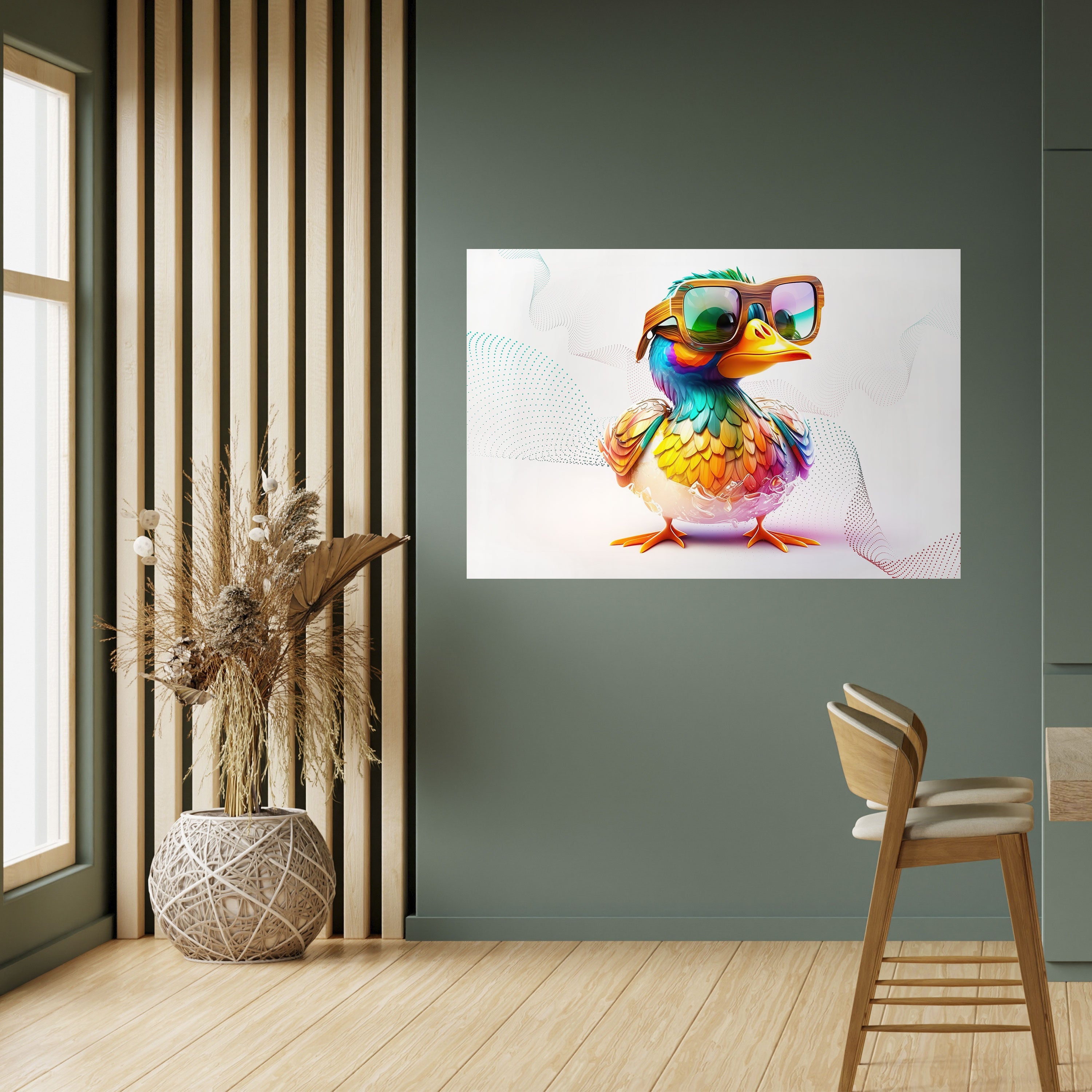 QUACKY FUN Selbstklebendes Horizontal-Poster