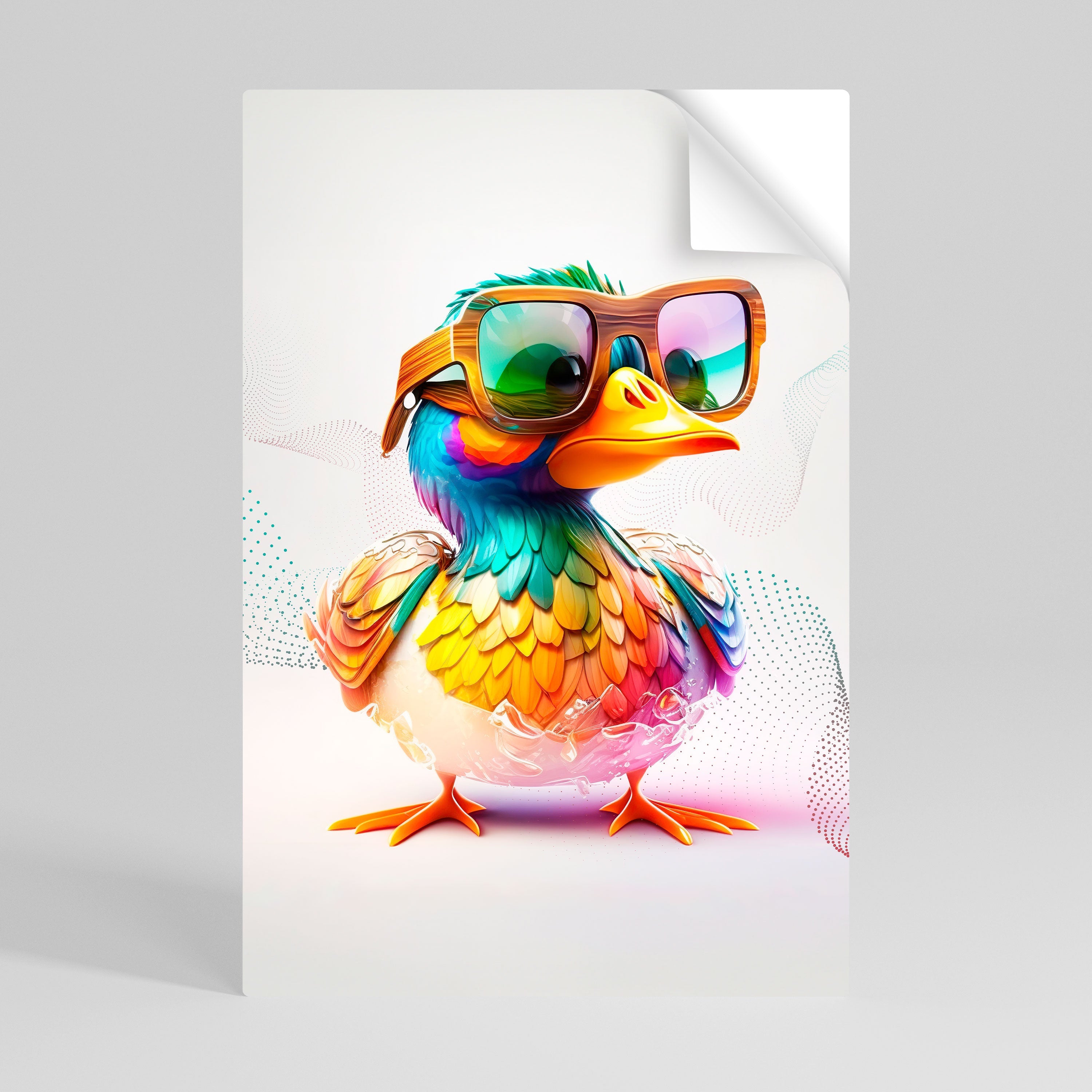 QUACKY FUN Vertikales Poster zum Abziehen und Aufkleben