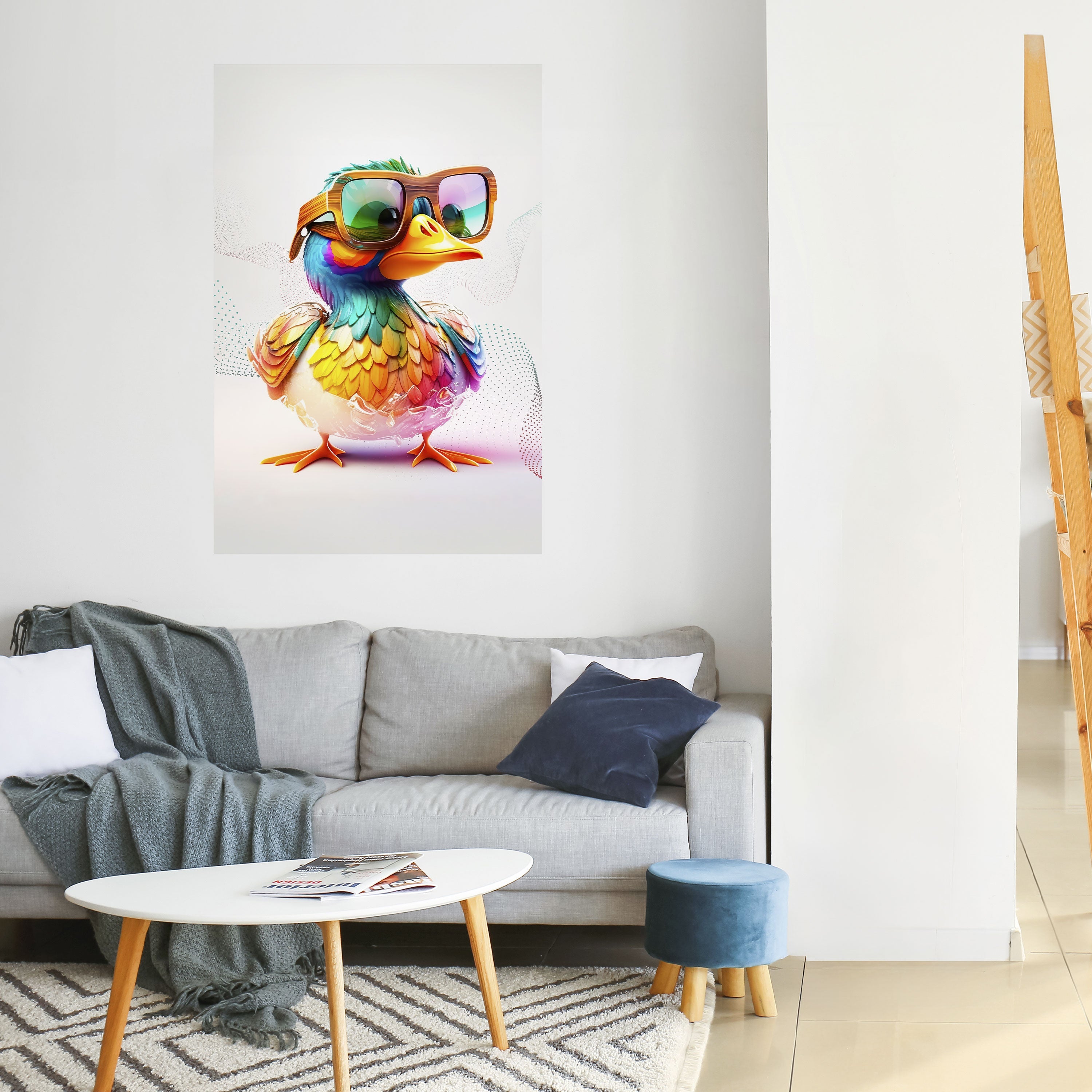 QUACKY FUN Vertikales Poster zum Abziehen und Aufkleben