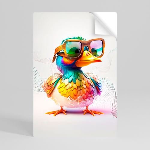QUACKY FUN Selbstklebendes Poster - Hochformat