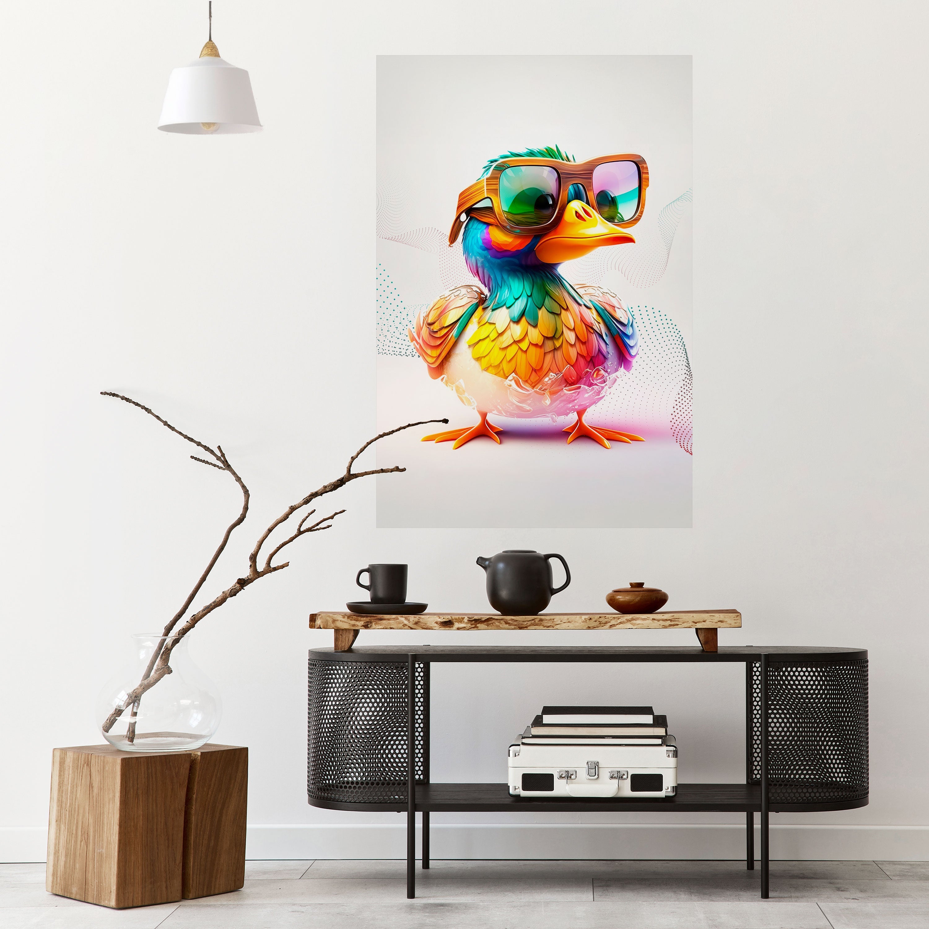QUACKY FUN Vertikales Poster zum Abziehen und Aufkleben