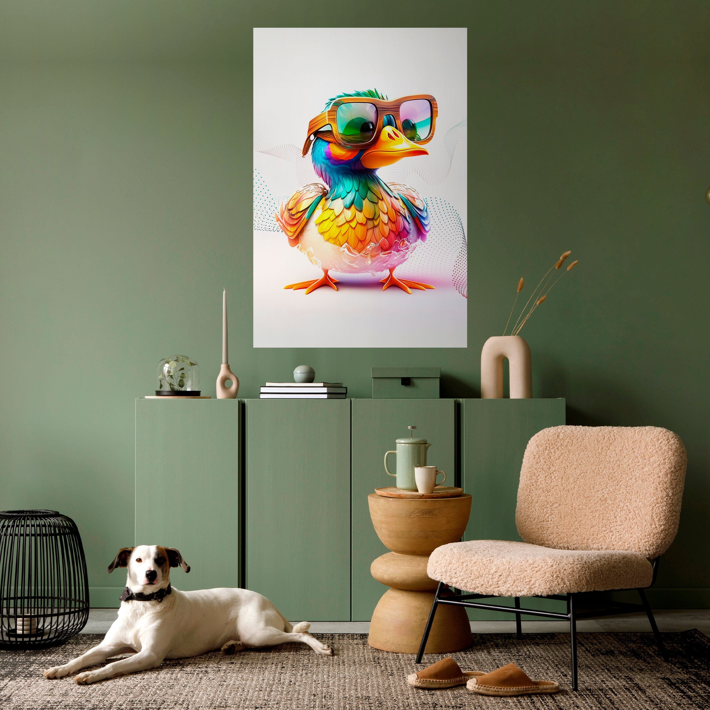 QUACKY FUN Vertikales Poster zum Abziehen und Aufkleben