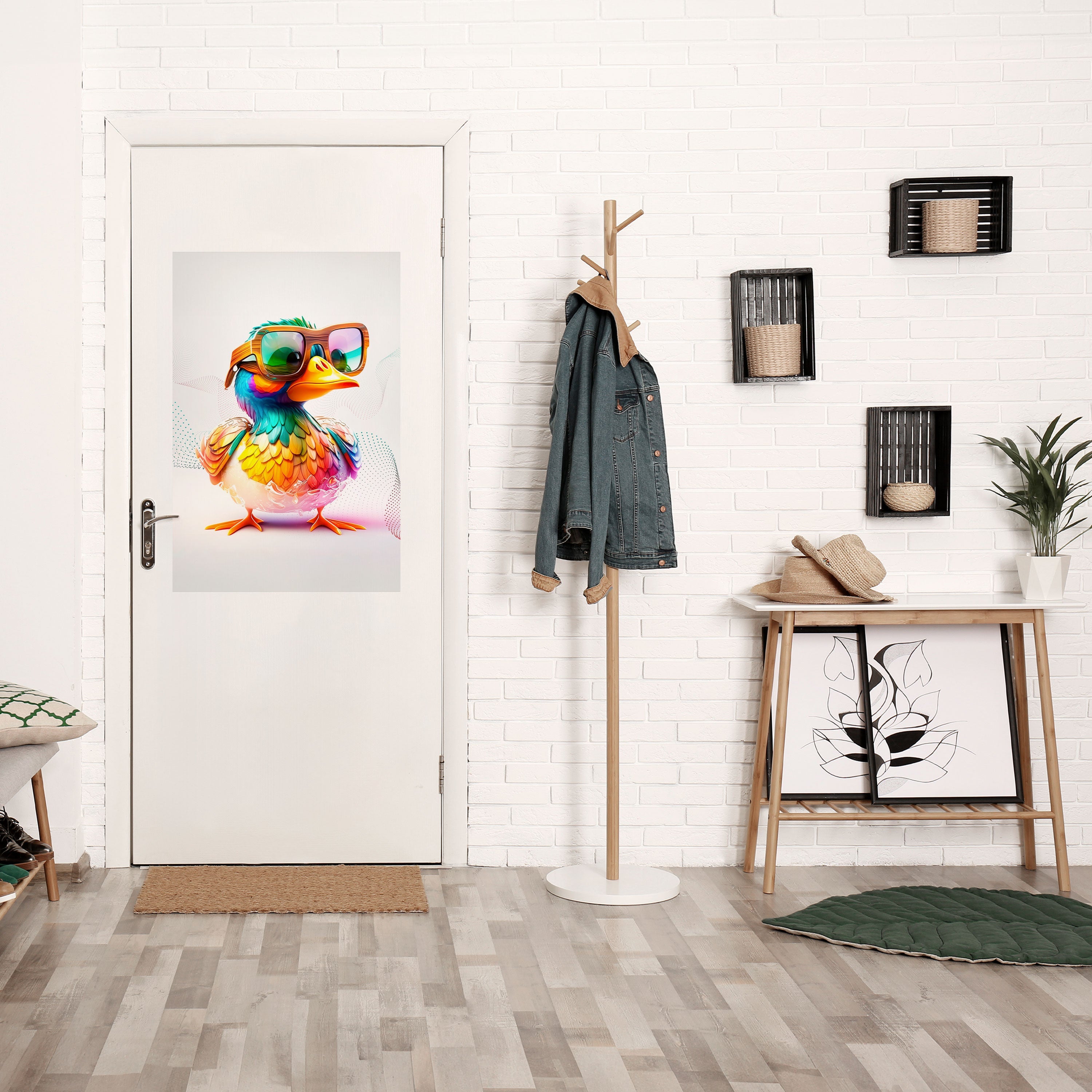 QUACKY FUN Vertikales Poster zum Abziehen und Aufkleben