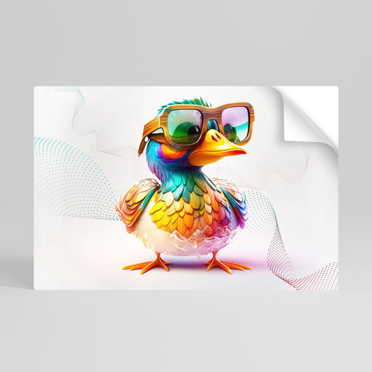 QUACKY FUN Selbstklebendes Horizontal-Poster