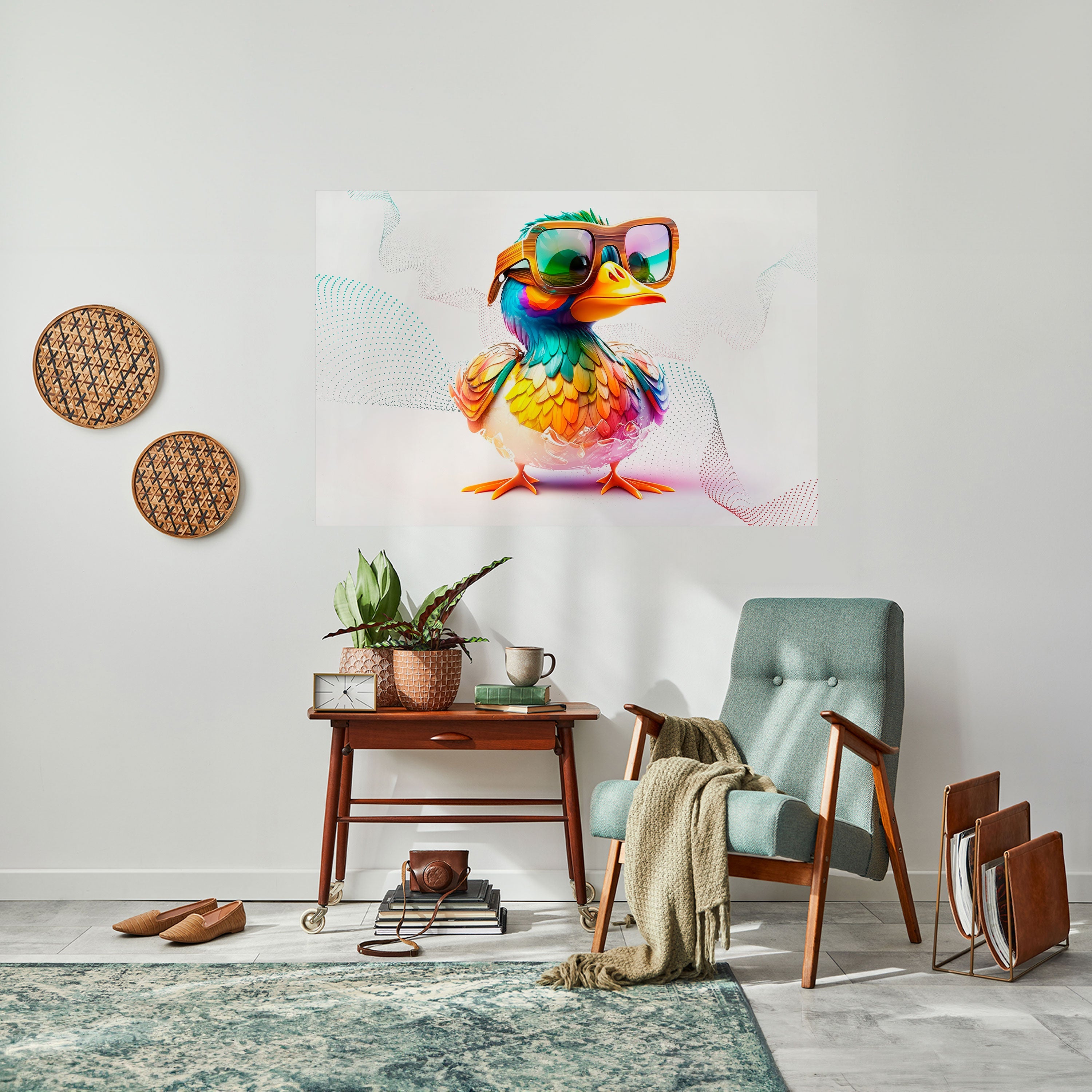 QUACKY FUN Selbstklebendes Horizontal-Poster