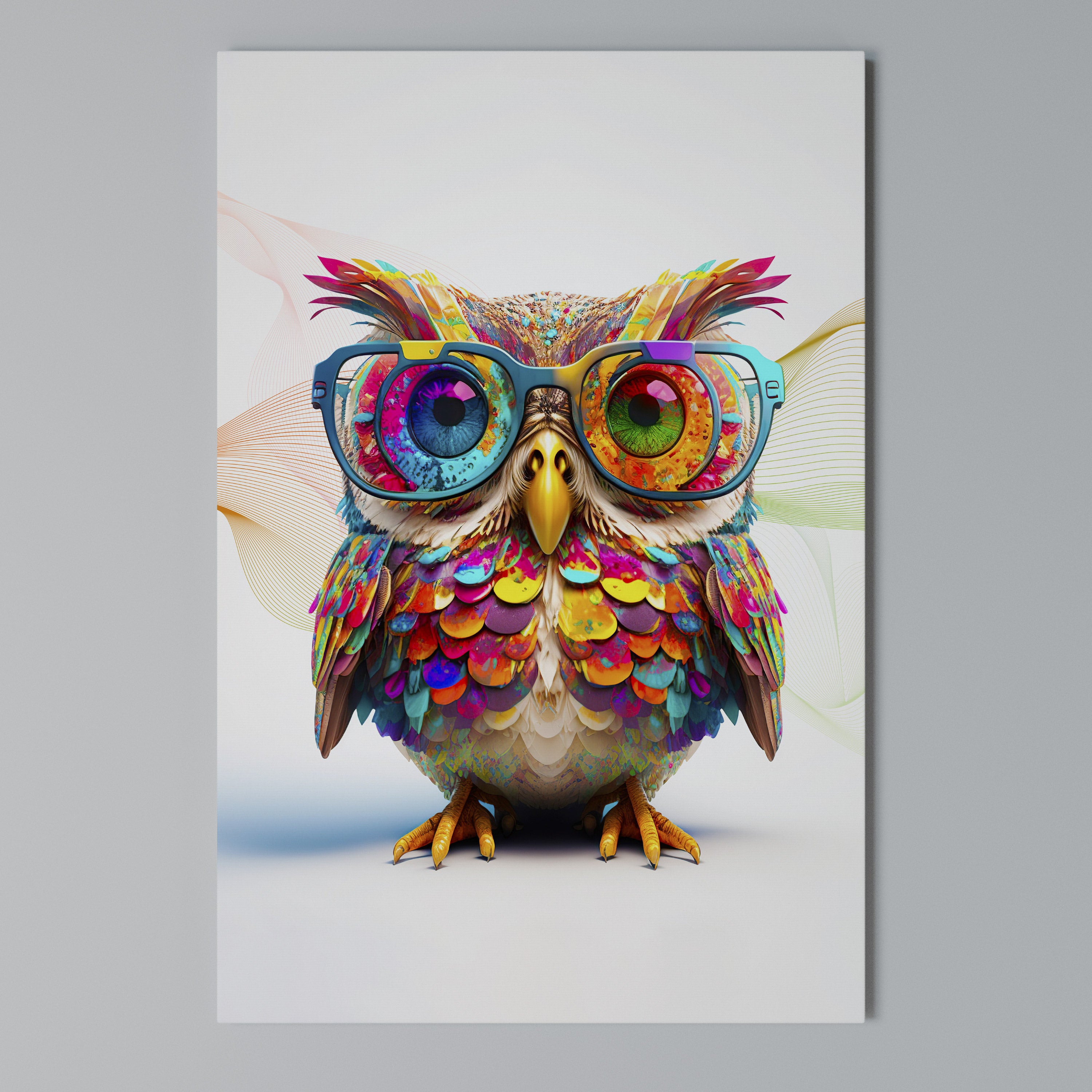 HOOT HOOT Vertical Canvas Print