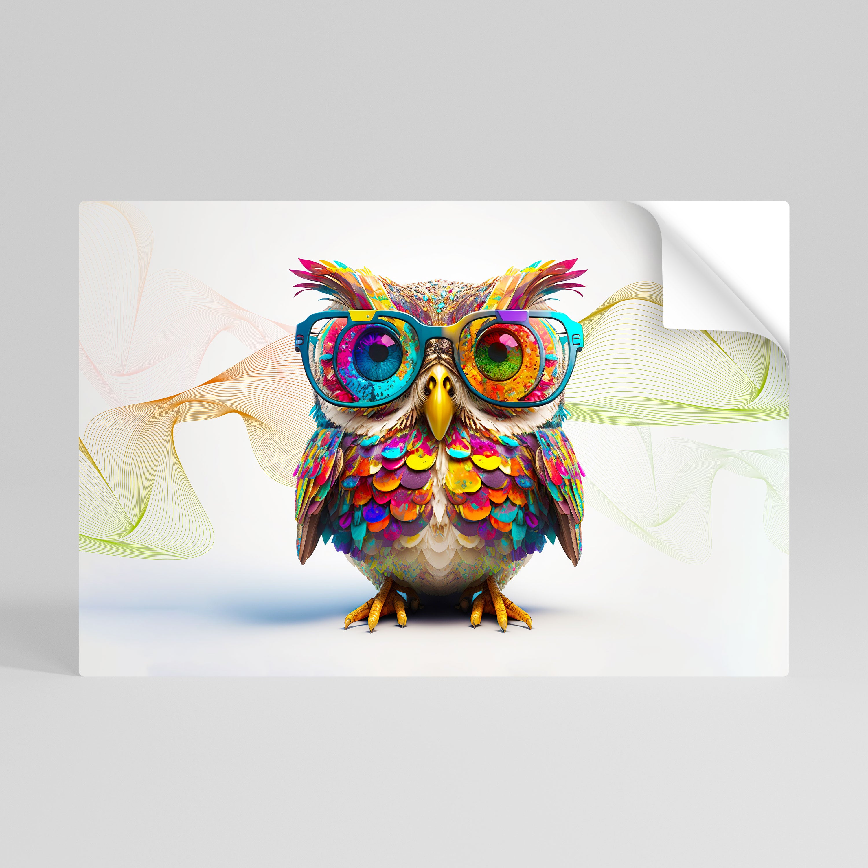 HOOT HOOT Selbstklebendes Horizontal-Poster