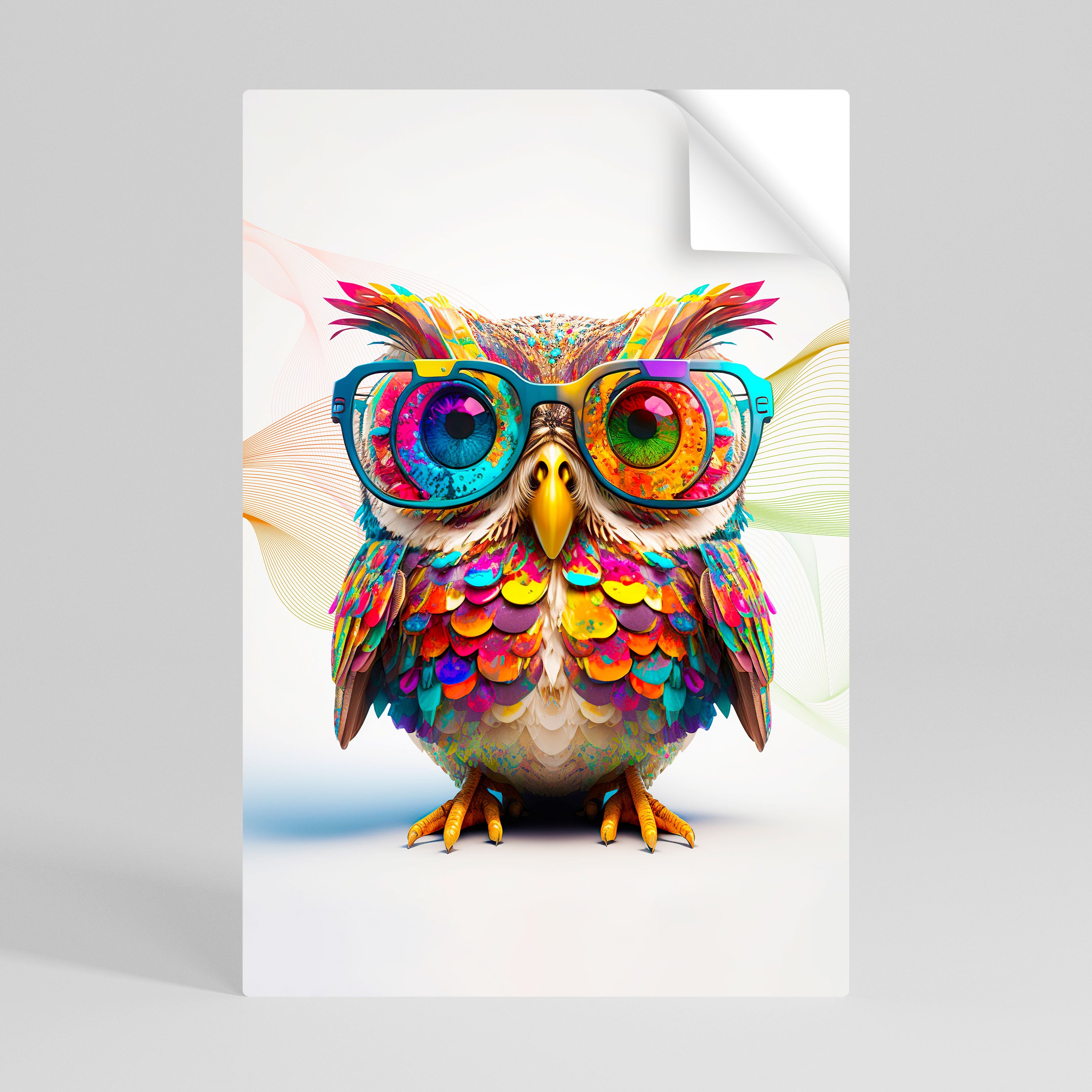 HOOT HOOT Selbstklebendes Poster - Hochformat