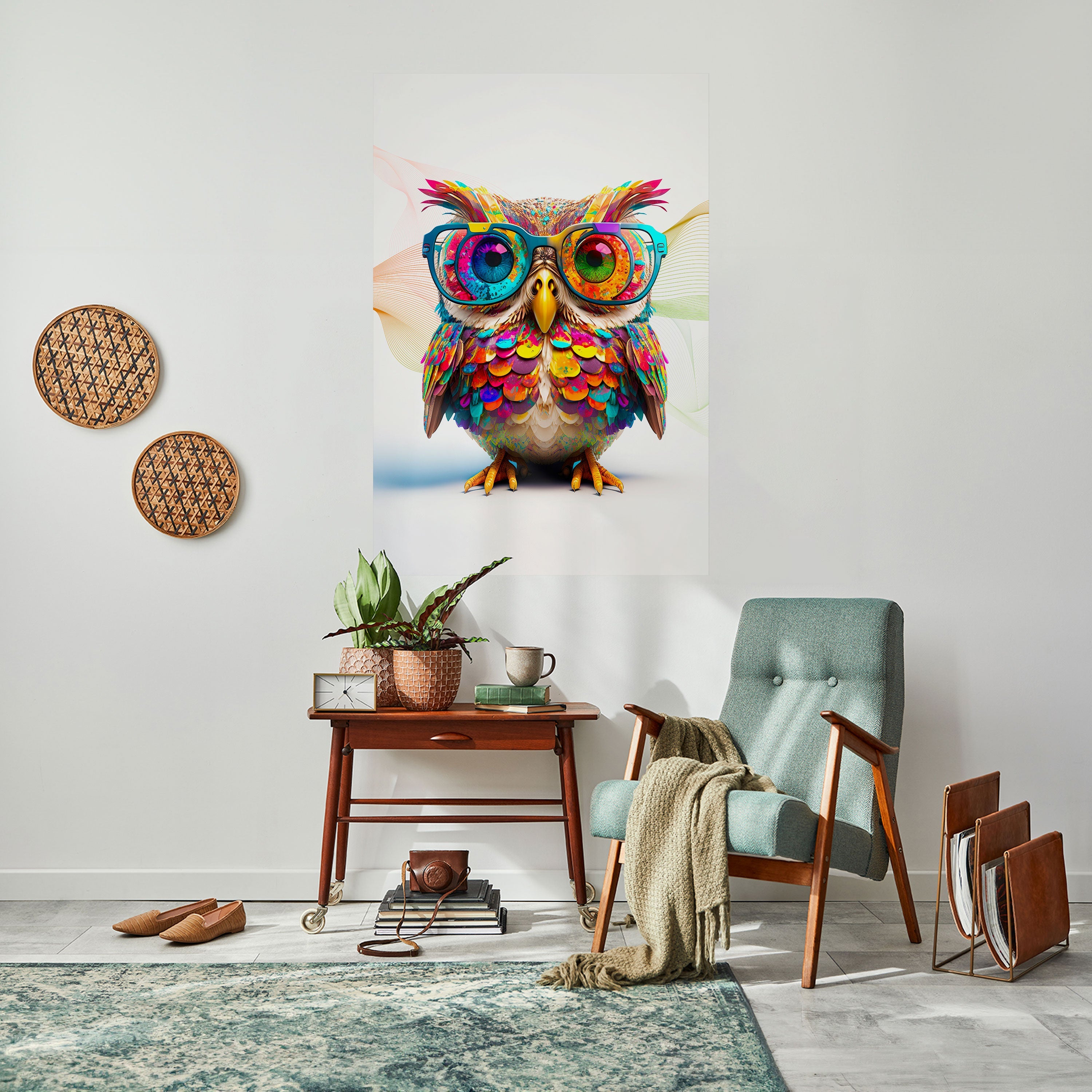 HOOT HOOT Vertikales Poster zum Abziehen und Aufkleben