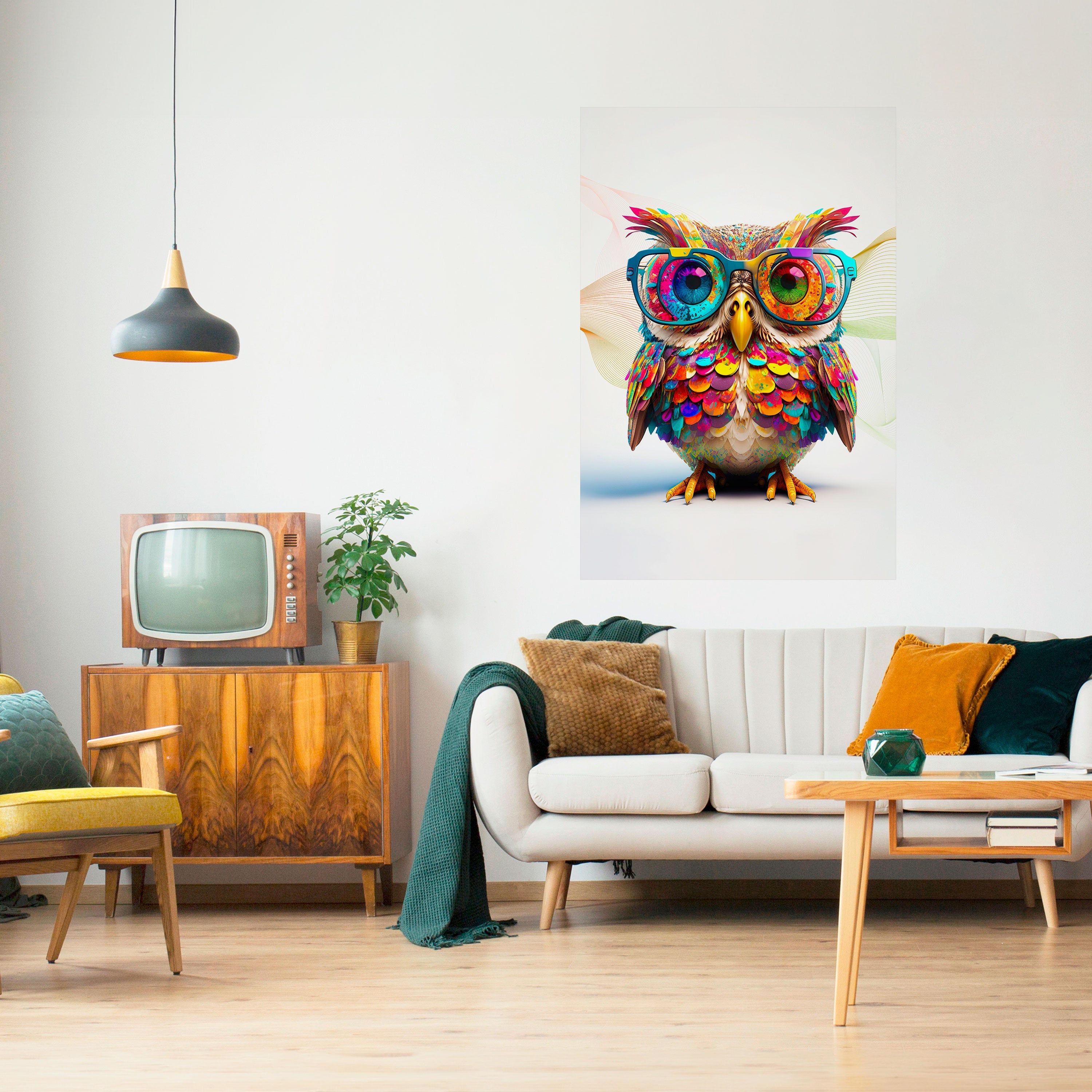 HOOT HOOT Vertikales Poster zum Abziehen und Aufkleben