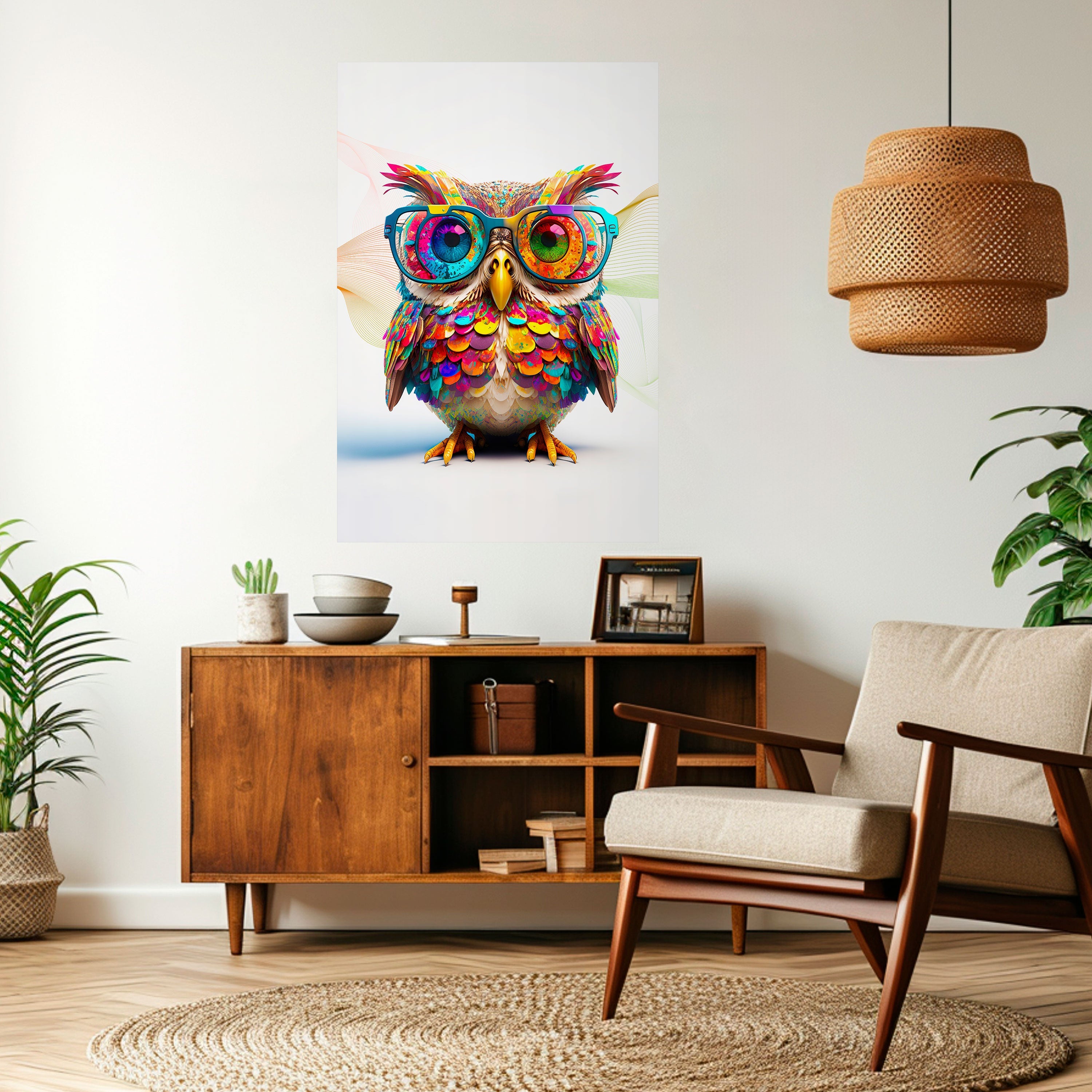 HOOT HOOT Vertikales Poster zum Abziehen und Aufkleben