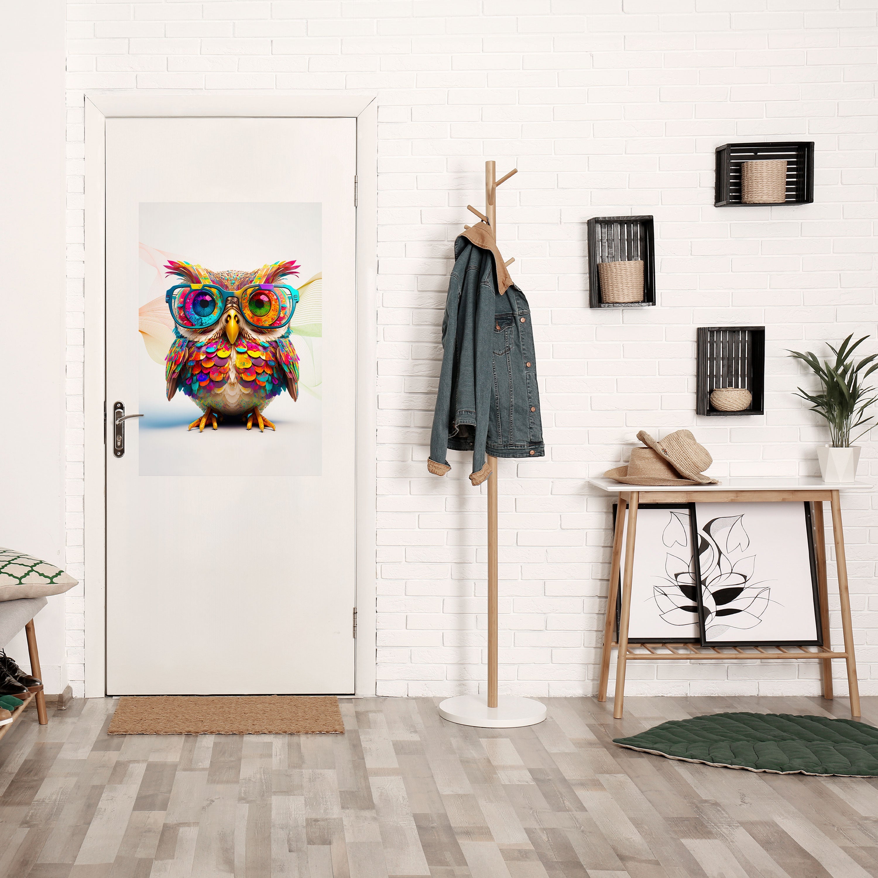 HOOT HOOT Vertikales Poster zum Abziehen und Aufkleben