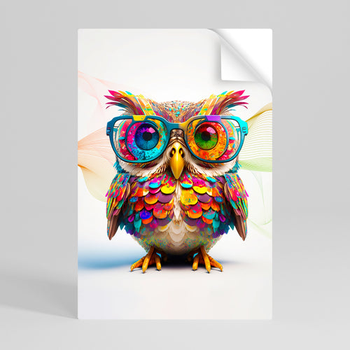 HOOT HOOT Selbstklebendes Poster - Hochformat