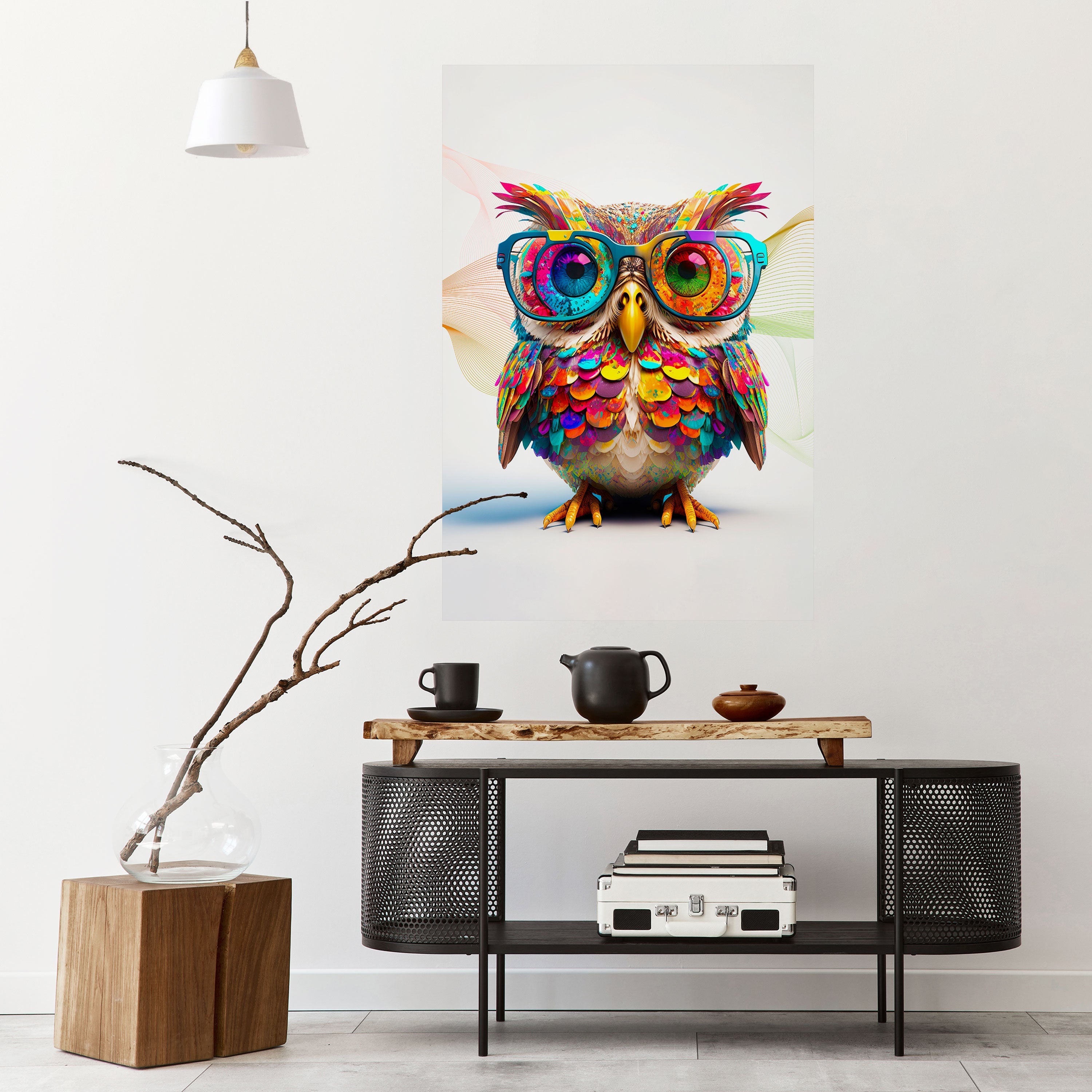 HOOT HOOT Vertikales Poster zum Abziehen und Aufkleben