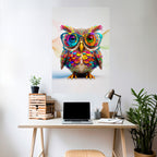 HOOT HOOT Selbstklebendes Poster - Hochformat