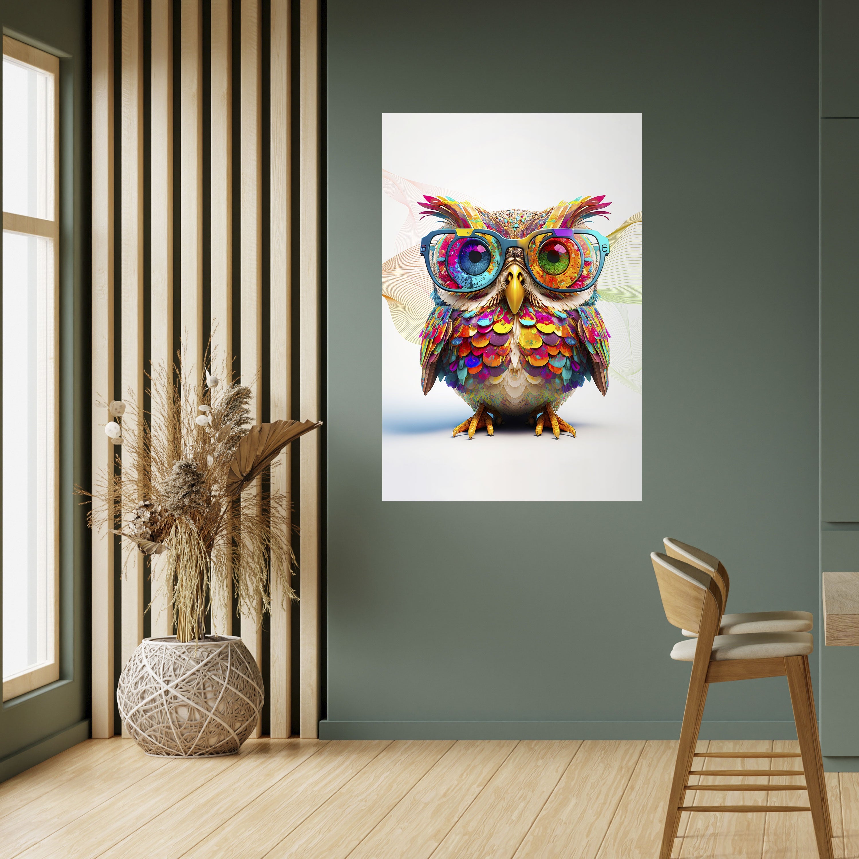 HOOT HOOT Vertikales Poster zum Abziehen und Aufkleben
