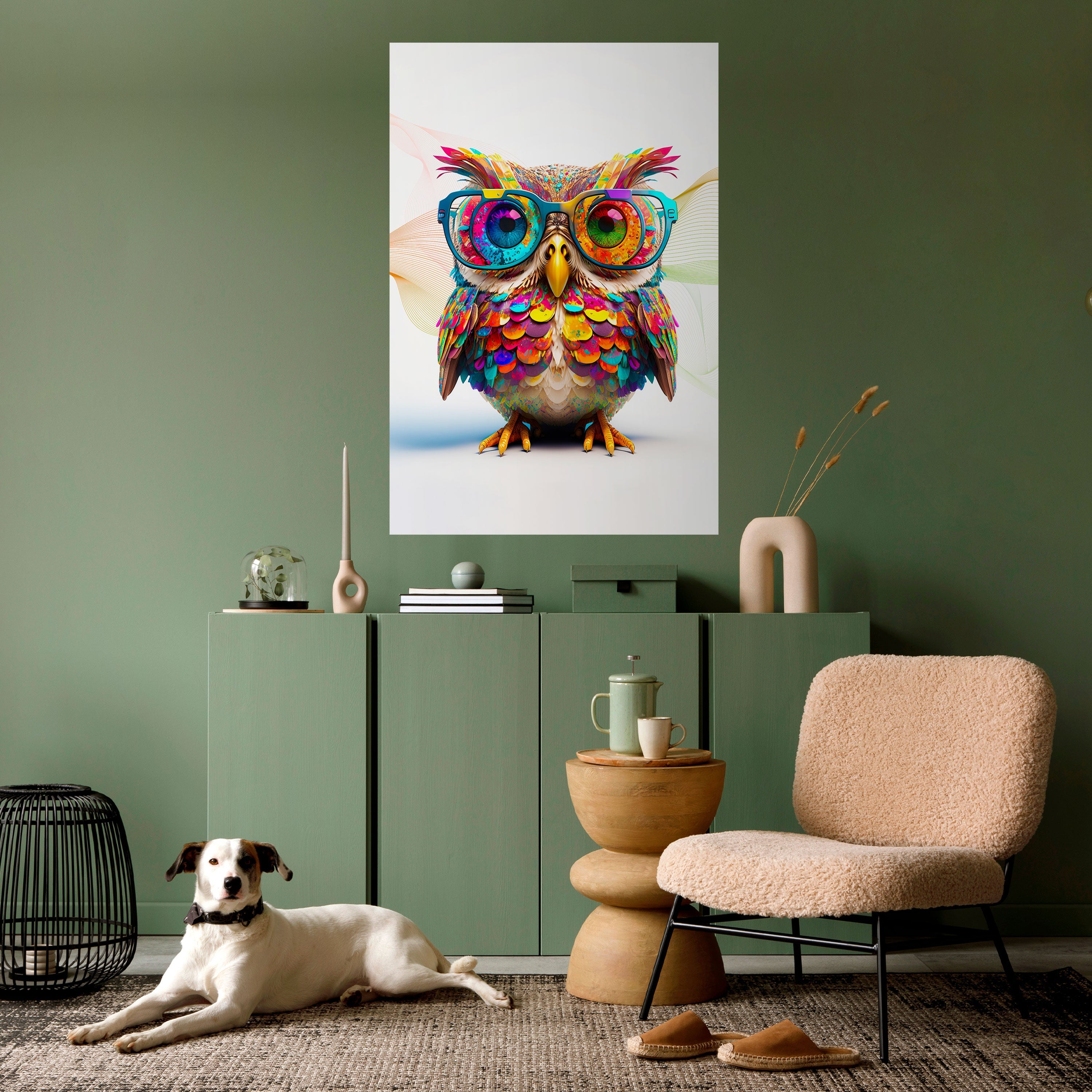 HOOT HOOT Vertikales Poster zum Abziehen und Aufkleben