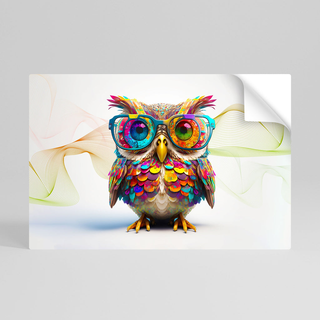 HOOT HOOT Selbstklebendes Horizontal-Poster