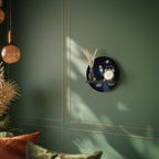 STELLAR SWING Rundes Kunstregal in Schwarz