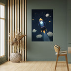 STELLAR SWING Selbstklebendes Poster - Hochformat