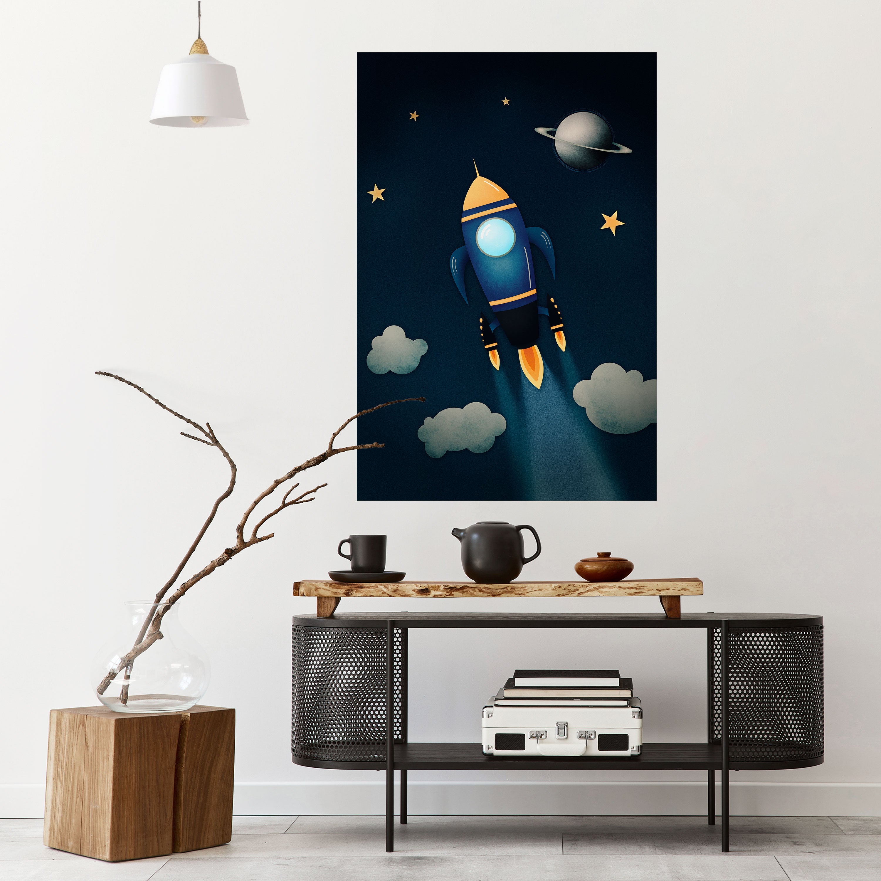 STELLAR SWING Vertikales Poster zum Abziehen und Aufkleben