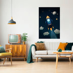 STELLAR SWING Selbstklebendes Poster - Hochformat