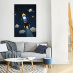 STELLAR SWING Selbstklebendes Poster - Hochformat