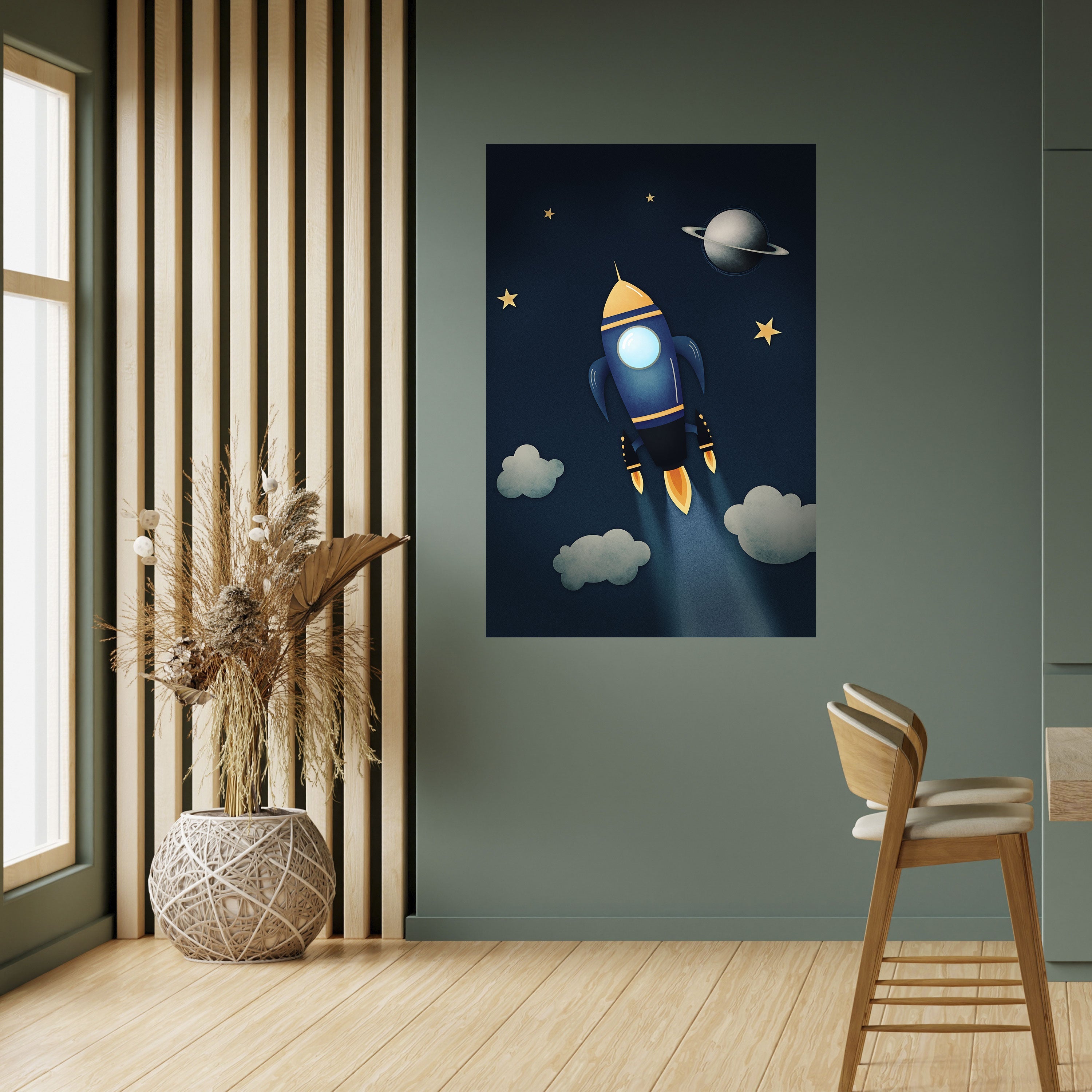 STELLAR SWING Vertikales Poster zum Abziehen und Aufkleben