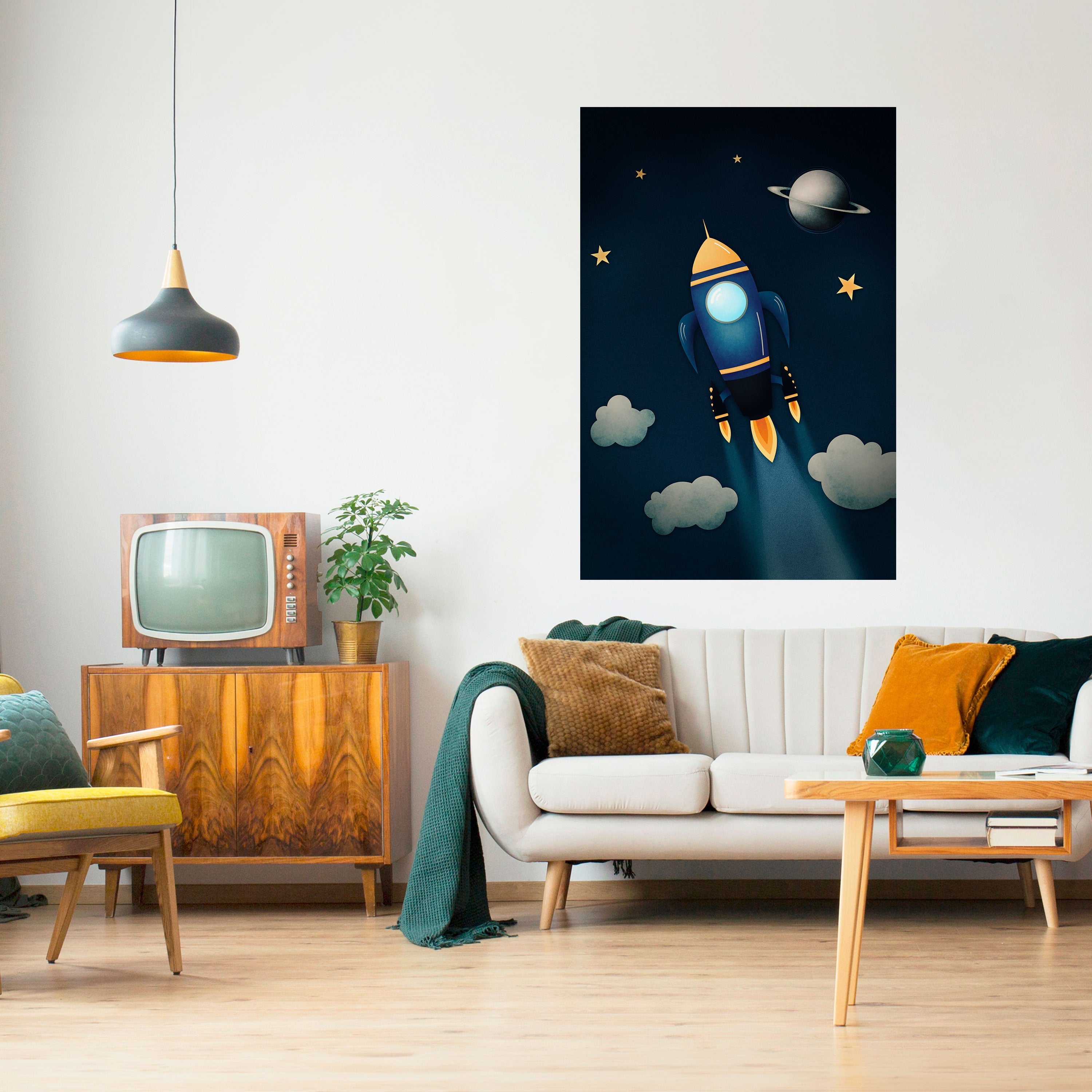 STELLAR SWING Vertikales Poster zum Abziehen und Aufkleben