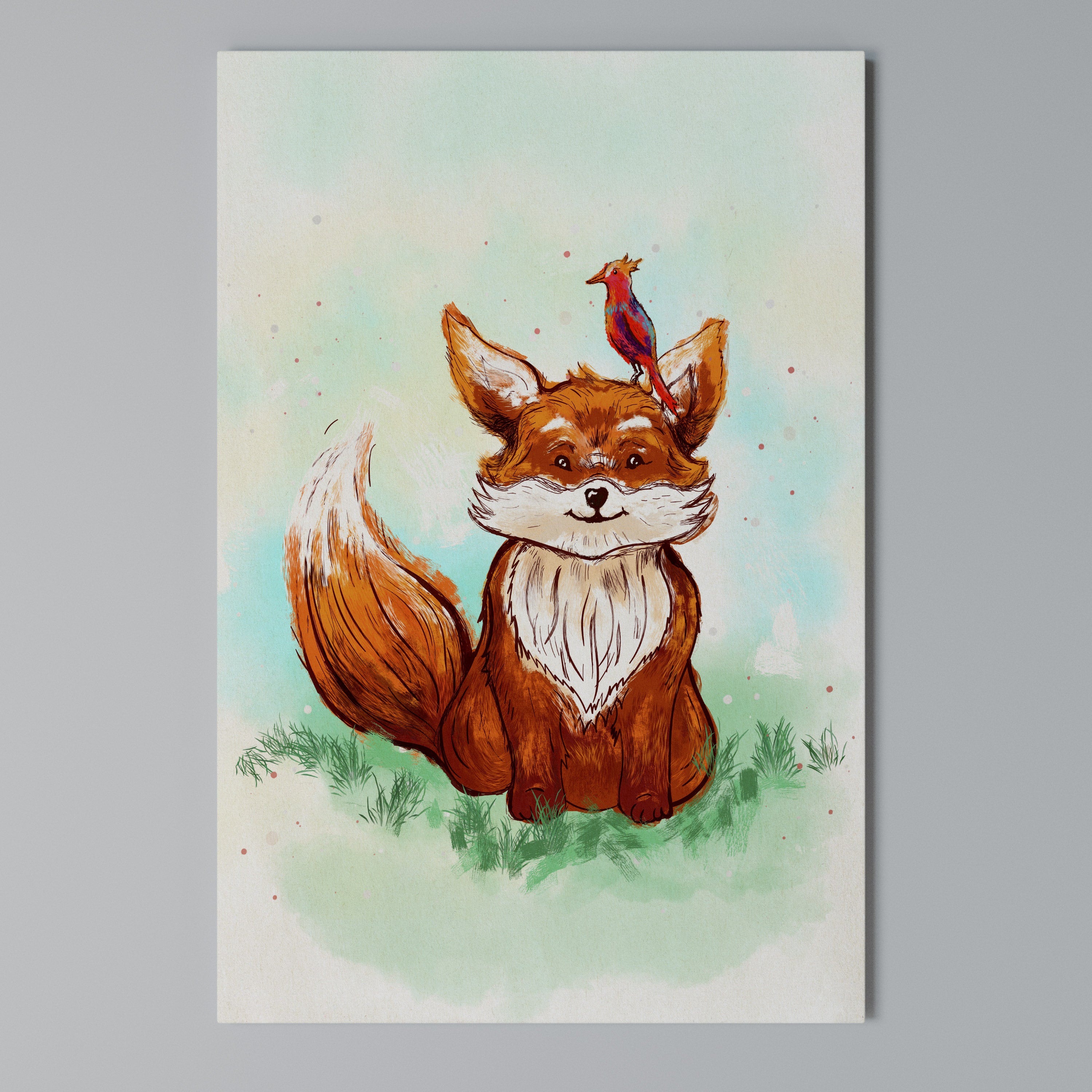 FOX FRIENDS Vertical Canvas Print