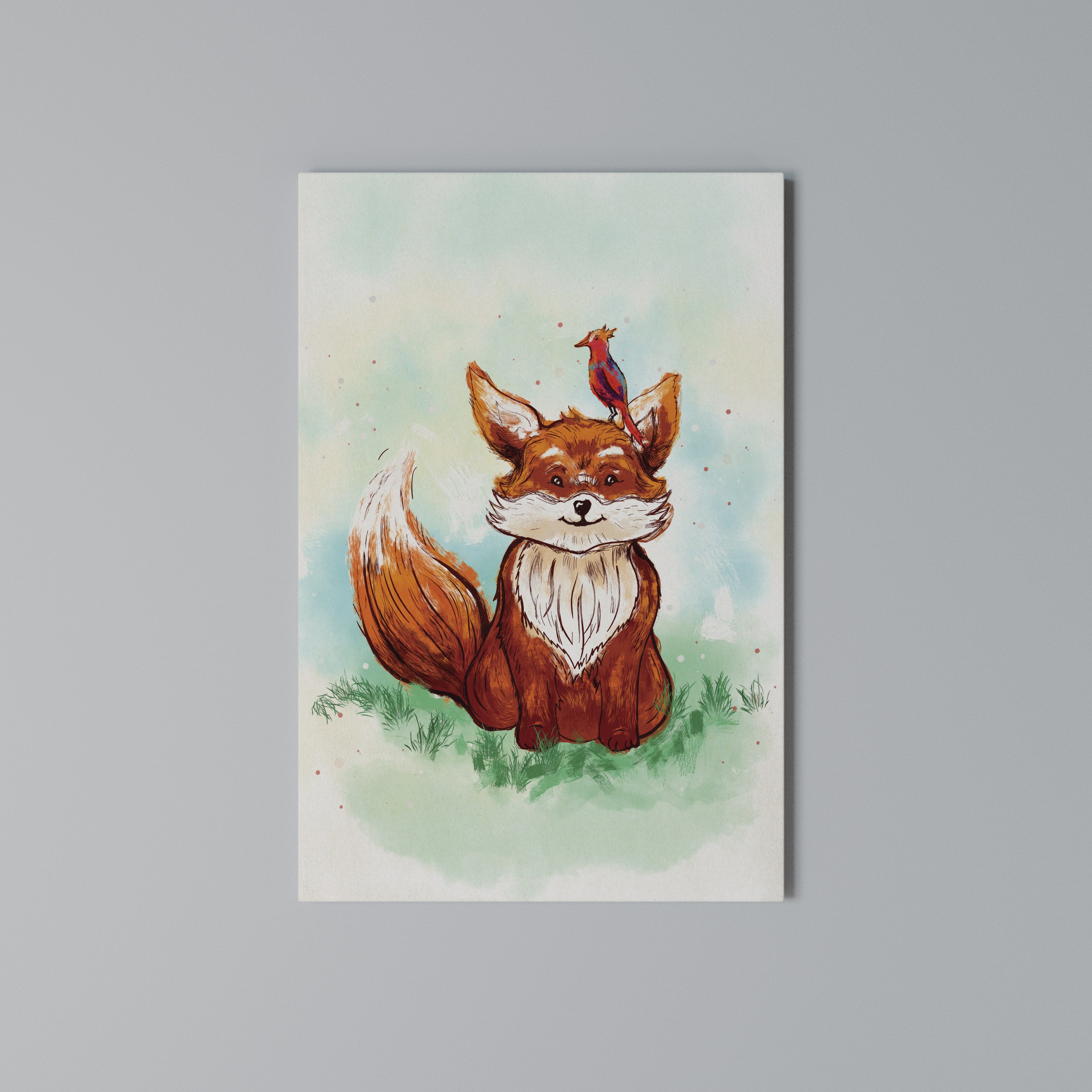 FOX FRIENDS Vertical Canvas Print