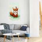 FOX FRIENDS Selbstklebendes Poster - Hochformat