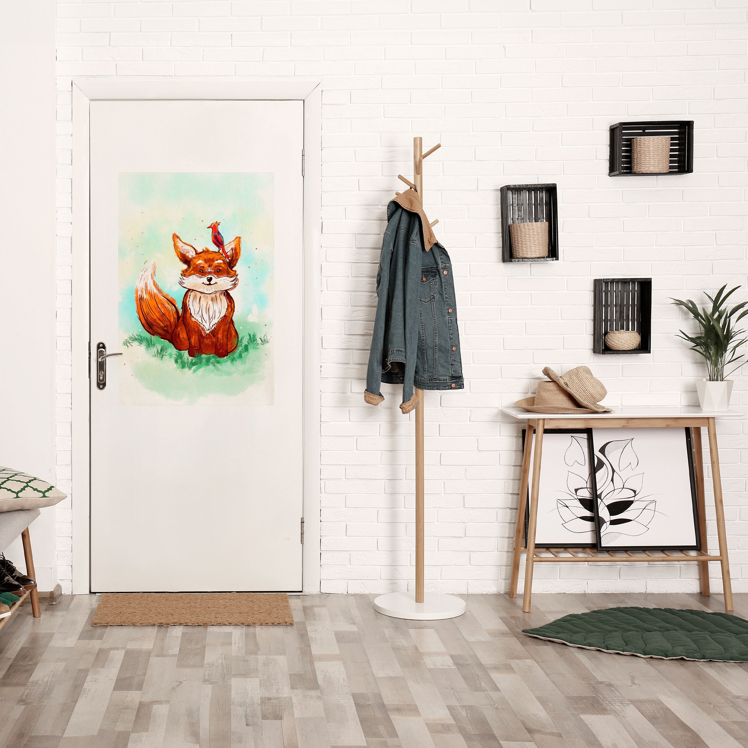 FOX FRIENDS Vertikales Poster zum Abziehen und Aufkleben
