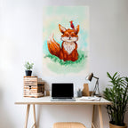 FOX FRIENDS Selbstklebendes Poster - Hochformat