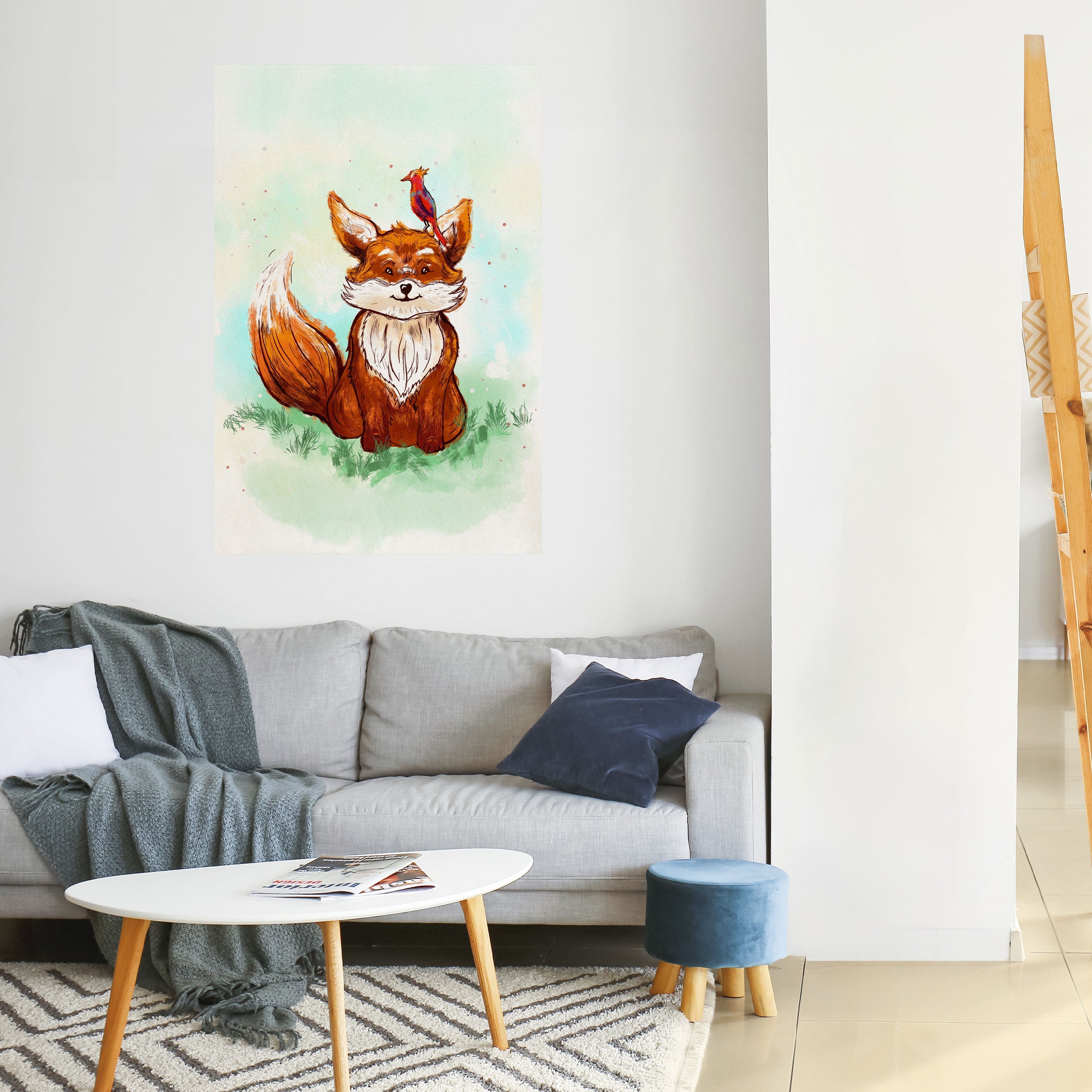 FOX FRIENDS Vertikales Poster zum Abziehen und Aufkleben