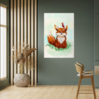 FOX FRIENDS Selbstklebendes Poster - Hochformat