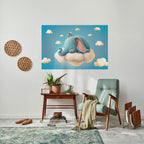 ELEPHANT DREAMS Selbstklebendes Horizontal-Poster