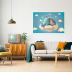 ELEPHANT DREAMS Selbstklebendes Horizontal-Poster