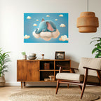 ELEPHANT DREAMS Selbstklebendes Horizontal-Poster